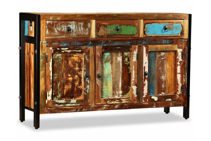 Skjenk massivt gjenvunnet tre 120x35x76 cm - Oppbevaring - Oppbevaringsmøbler - Sideboard & skjenker