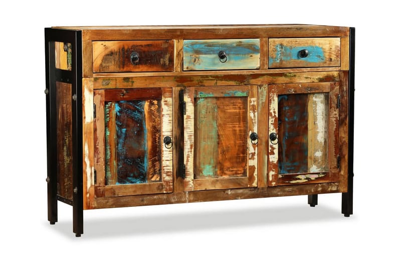 Skjenk massivt gjenvunnet tre 120x35x76 cm - Oppbevaring - Oppbevaringsmøbler - Sideboard & skjenker