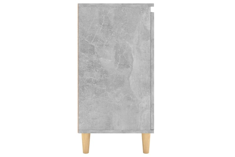 Skjenk med ben i heltre betonggrå 60x35x70 cm sponplate - Grå - Oppbevaring - Oppbevaringsmøbler - Sideboard & skjenker