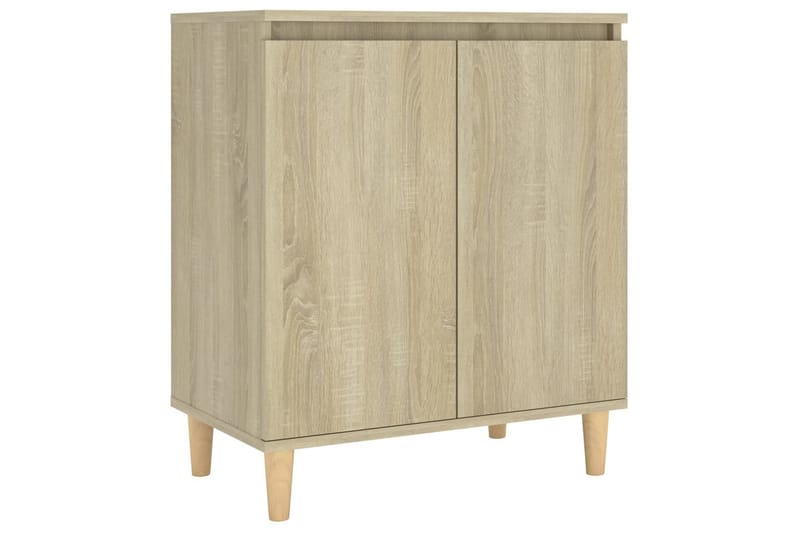 Skjenk med ben i heltre sonoma eik 60x35x70 cm sponplate - Brun - Oppbevaring - Oppbevaringsmøbler - Sideboard & skjenker