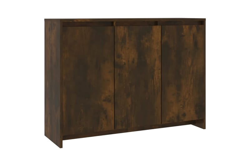 Skjenk røkt eik 102x33x75 cm sponplate - Brun - Sideboard & skjenker