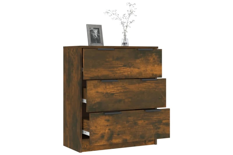 Skjenk røkt eik 60x30x70 cm konstruert tre - Brun - Oppbevaring - Oppbevaringsmøbler - Sideboard & skjenker