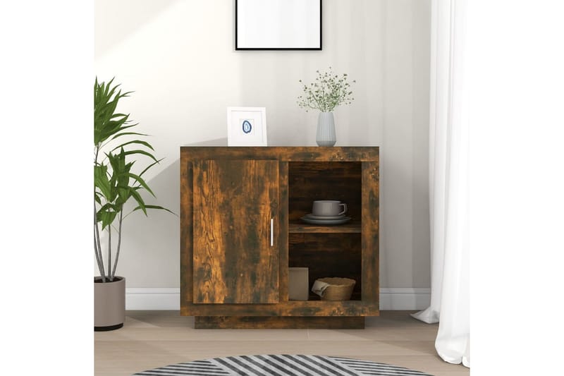 Skjenk røkt eik 80x40x75 cm - Brun - Oppbevaring - Oppbevaringsmøbler - Sideboard & skjenker