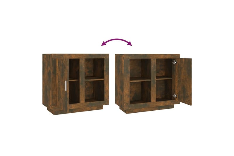 Skjenk røkt eik 80x40x75 cm - Brun - Oppbevaring - Oppbevaringsmøbler - Sideboard & skjenker