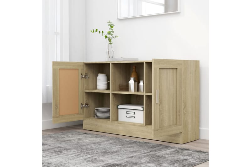 Skjenk sonoma eik 120x30,5x70 cm sponplate - Brun - Oppbevaring - Oppbevaringsmøbler - Sideboard & skjenker