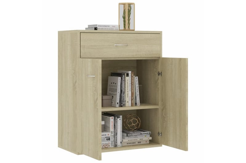 Skjenk sonoma eik 60x30x75 cm sponplate - Oppbevaring - Oppbevaringsmøbler - Sideboard & skjenker