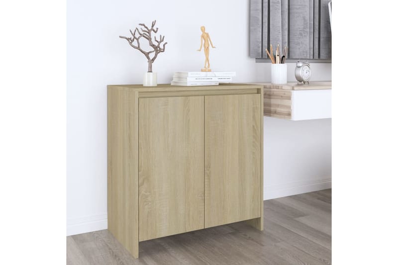 Skjenk sonoma eik 70x40x73,5 cm sponplate - Beige - Oppbevaring - Oppbevaringsmøbler - Sideboard & skjenker