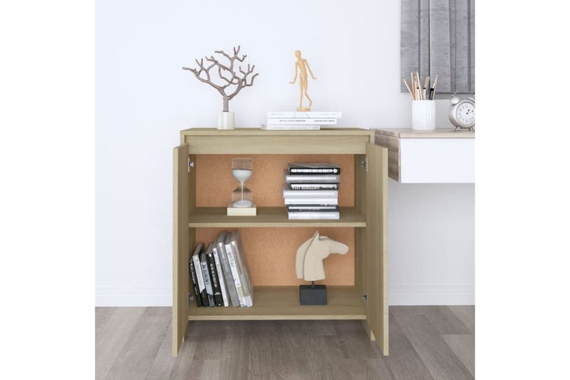 Skjenk sonoma eik 70x40x73,5 cm sponplate - Beige - Oppbevaring - Oppbevaringsmøbler - Sideboard & skjenker