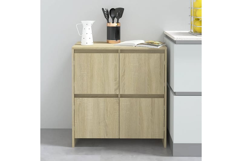 Skjenk sonoma eik 70x41x75 cm sponplate - Brun - Oppbevaring - Oppbevaringsmøbler - Sideboard & skjenker