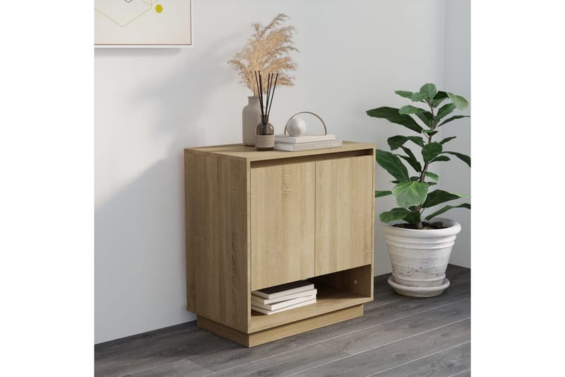 Skjenk sonoma eik 70x41x75 cm sponplate - Brun - Oppbevaring - Oppbevaringsmøbler - Sideboard & skjenker