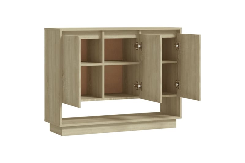 Skjenk sonoma eik 97x31x75 cm sponplate - Beige - Oppbevaring - Oppbevaringsmøbler - Sideboard & skjenker