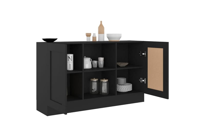 Skjenk svart 120x30,5x70 cm sponplate - Svart - Oppbevaring - Oppbevaringsmøbler - Sideboard & skjenker