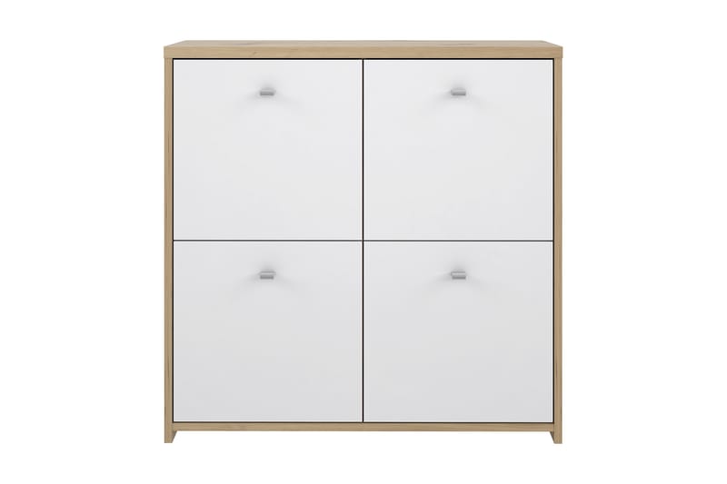 Toledor Skjenk 4 Skap 74x77 cm - Brun / Hvit - Oppbevaring - Oppbevaringsmøbler - Sideboard & skjenker