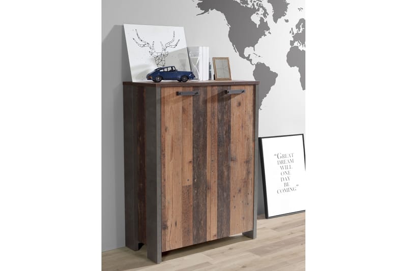 Torelles skjenk 74x153 cm - Brun / Grå - Oppbevaring - Oppbevaringsmøbler - Sideboard & skjenker