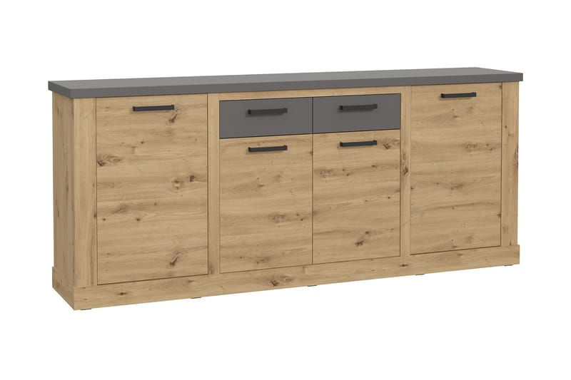 Trecante skjenk 90x213 cm - Brun / Grå - Oppbevaring - Oppbevaringsmøbler - Sideboard & skjenker