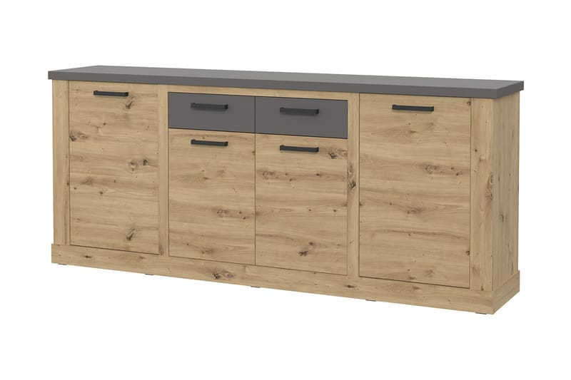 Trecante skjenk 90x213 cm - Brun / Grå - Oppbevaring - Oppbevaringsmøbler - Sideboard & skjenker