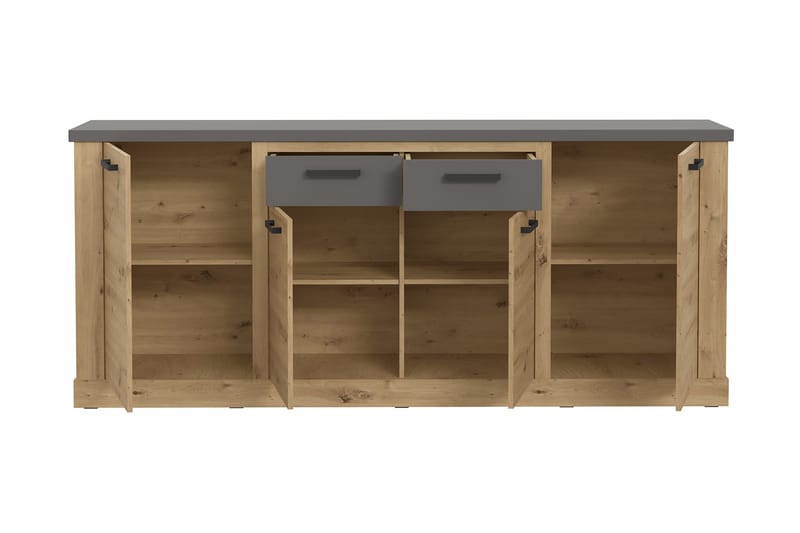 Trecante skjenk 90x213 cm - Brun / Grå - Oppbevaring - Oppbevaringsmøbler - Sideboard & skjenker