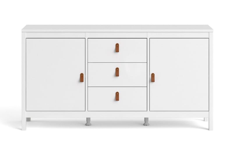 Vallvidera Sideboard 38x151 cm - Hvit/Natur - Oppbevaring - Oppbevaringsmøbler - Sideboard & skjenker