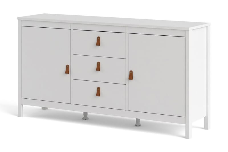 Vallvidera Sideboard 38x151 cm - Hvit/Natur - Oppbevaring - Oppbevaringsmøbler - Sideboard & skjenker