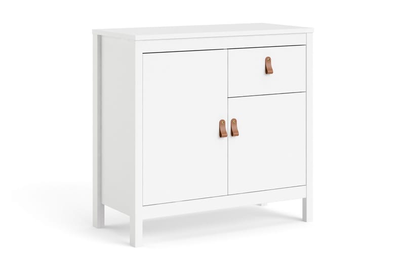 Vallvidera Sideboard 38x82 cm - Hvit/Natur - Oppbevaring - Oppbevaringsmøbler - Sideboard & skjenker