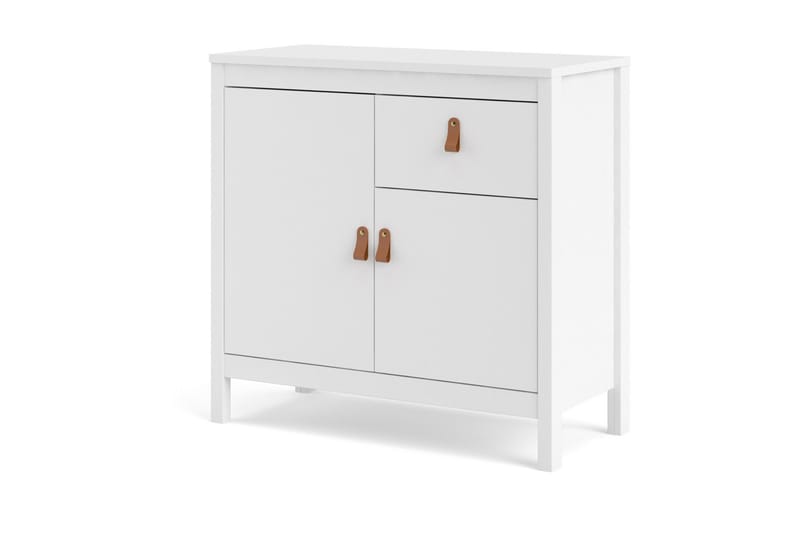 Vallvidera Sideboard 38x82 cm - Hvit/Natur - Oppbevaring - Oppbevaringsmøbler - Sideboard & skjenker