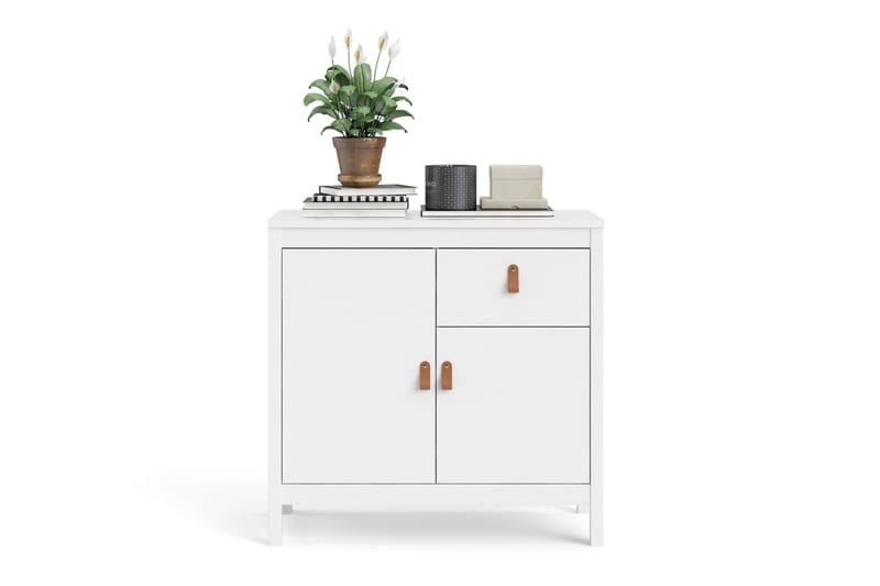 Vallvidera Sideboard 38x82 cm - Hvit/Natur - Oppbevaring - Oppbevaringsmøbler - Sideboard & skjenker