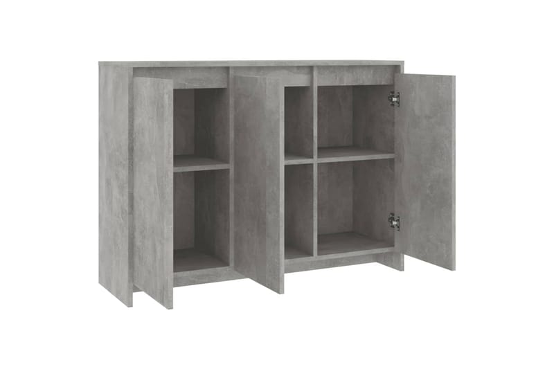 Skjenk betonggrå 102x33x75 cm sponplate - Grå - Oppbevaring - Oppbevaringsmøbler - Sideboard & skjenker