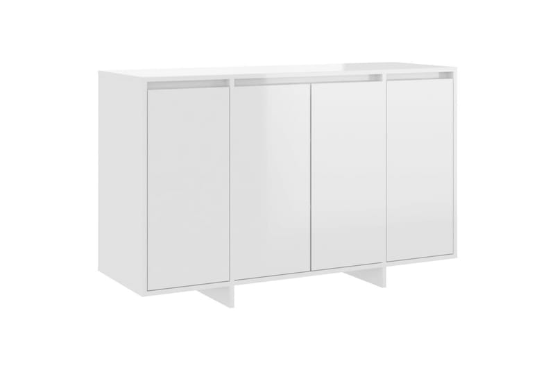 Skjenk høyglans hvit 120x41x75 cm sponplate - Hvit - Oppbevaring - Oppbevaringsmøbler - Sideboard & skjenker