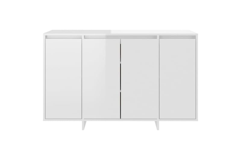 Skjenk høyglans hvit 120x41x75 cm sponplate - Hvit - Oppbevaring - Oppbevaringsmøbler - Sideboard & skjenker