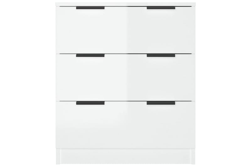 Skjenk høyglans hvit 60x30x70 cm konstruert tre - Hvit - Oppbevaring - Oppbevaringsmøbler - Sideboard & skjenker