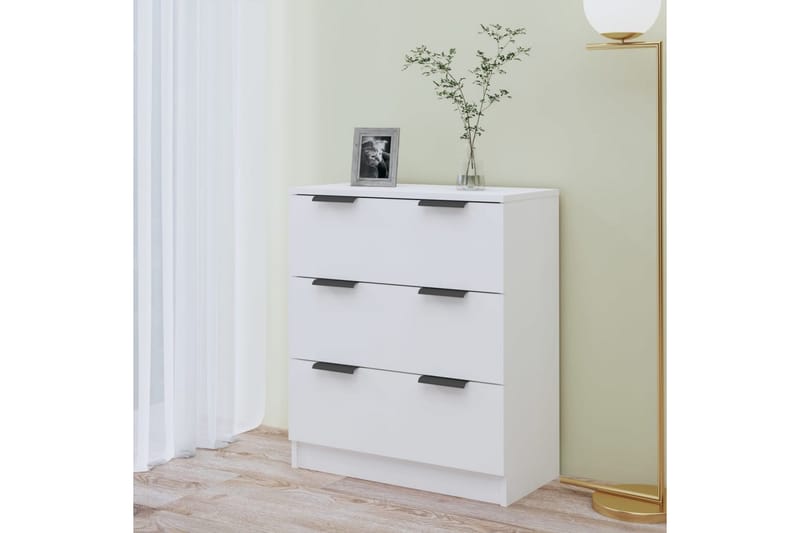 Skjenk hvit 60x30x70 cm konstruert tre - Hvit - Oppbevaring - Oppbevaringsmøbler - Sideboard & skjenker