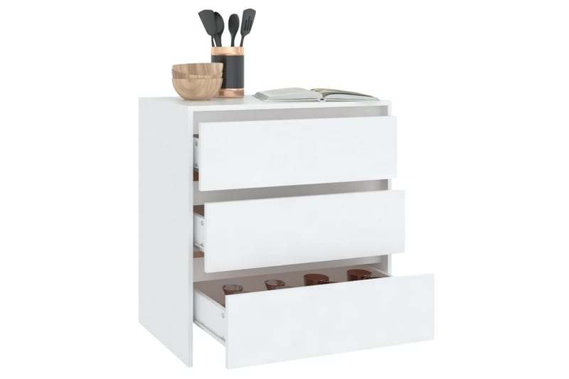 Skjenk hvit 70x41x75 cm sponplate - Hvit - Oppbevaring - Oppbevaringsmøbler - Sideboard & skjenker