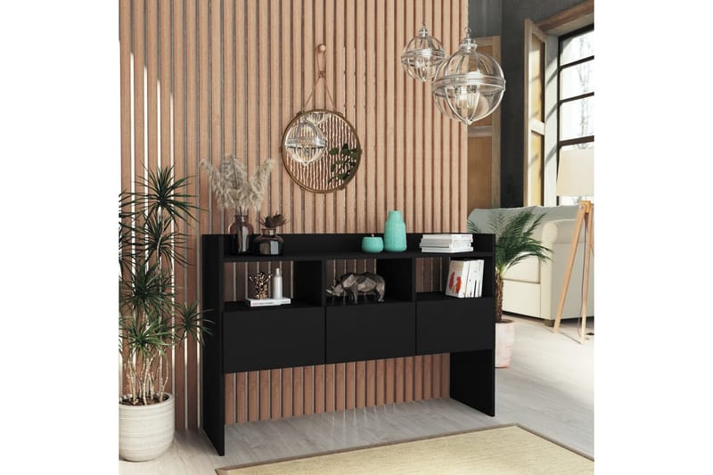 Skjenk svart 105x30x70 cm sponplate - Svart - Oppbevaring - Oppbevaringsmøbler - Sideboard & skjenker