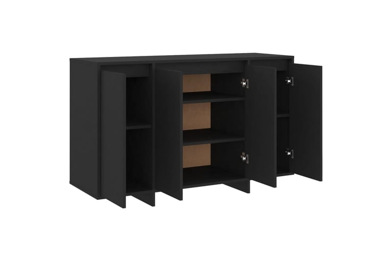 Skjenk svart 120x41x75 cm sponplate - Svart - Oppbevaring - Oppbevaringsmøbler - Sideboard & skjenker