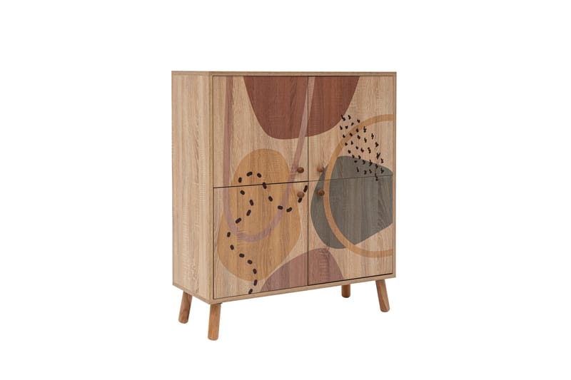 Form Highboard 95x111 cm Brun - Hanah Home - Oppbevaring - Skap - Oppbevaringsskap