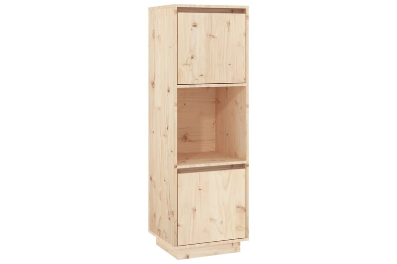 beBasic Highboard 38x35x117 cm heltre furu - Brun - Oppbevaring - Skap - Oppbevaringsskap