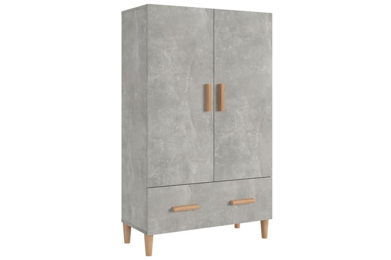 beBasic Highboard betonggrå 70x31x115 cm konstruert tre - GrÃ¥ - Oppbevaring - Skap - Oppbevaringsskap