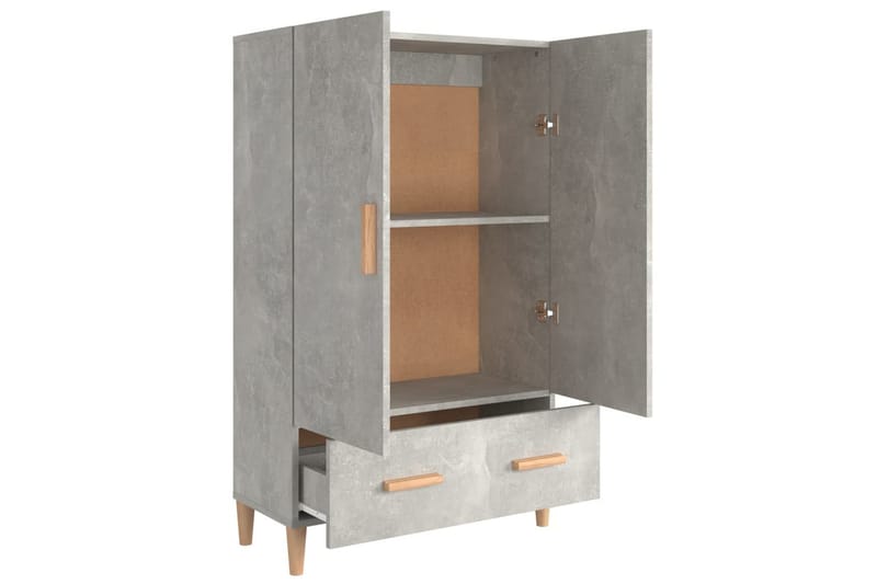 beBasic Highboard betonggrå 70x31x115 cm konstruert tre - GrÃ¥ - Oppbevaring - Skap - Oppbevaringsskap