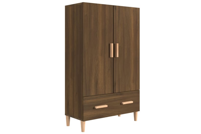 beBasic Highboard brun eik 70x31x115 cm konstruert tre - Brun - Oppbevaring - Skap - Oppbevaringsskap