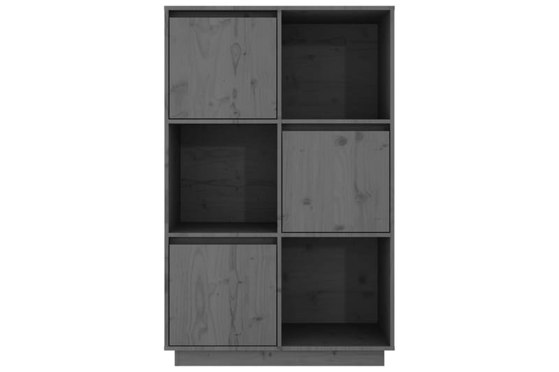 beBasic Highboard grå 74x35x117 cm heltre furu - GrÃ¥ - Oppbevaring - Skap - Oppbevaringsskap