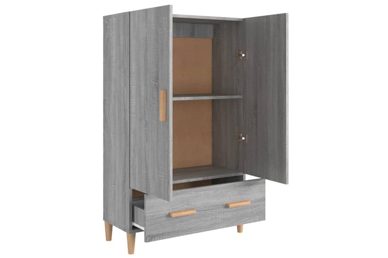 beBasic Highboard grå sonoma 70x31x115 cm konstruert tre - GrÃ¥ - Oppbevaring - Skap - Oppbevaringsskap