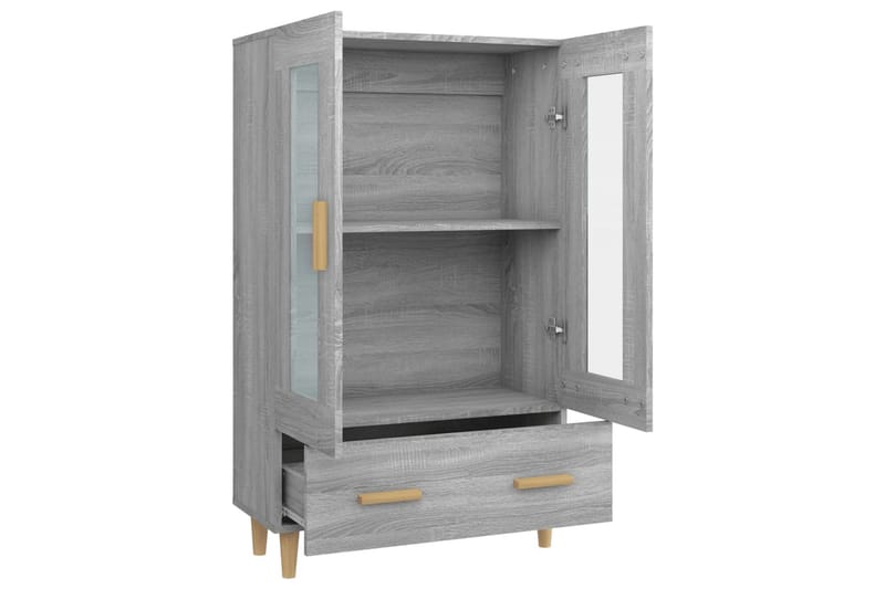 beBasic Highboard grå sonoma 70x31x115 cm konstruert tre - GrÃ¥ - Oppbevaring - Skap - Oppbevaringsskap