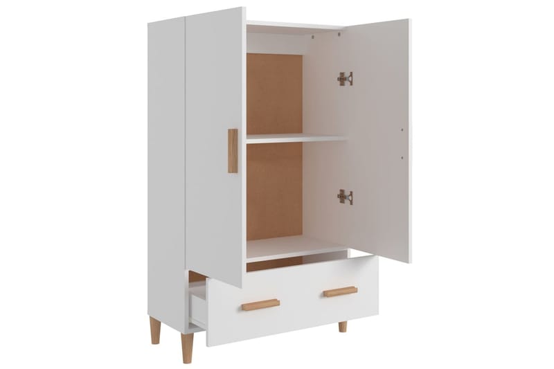 beBasic Highboard hvit 70x31x115 cm konstruert tre - Hvit - Oppbevaring - Skap - Oppbevaringsskap