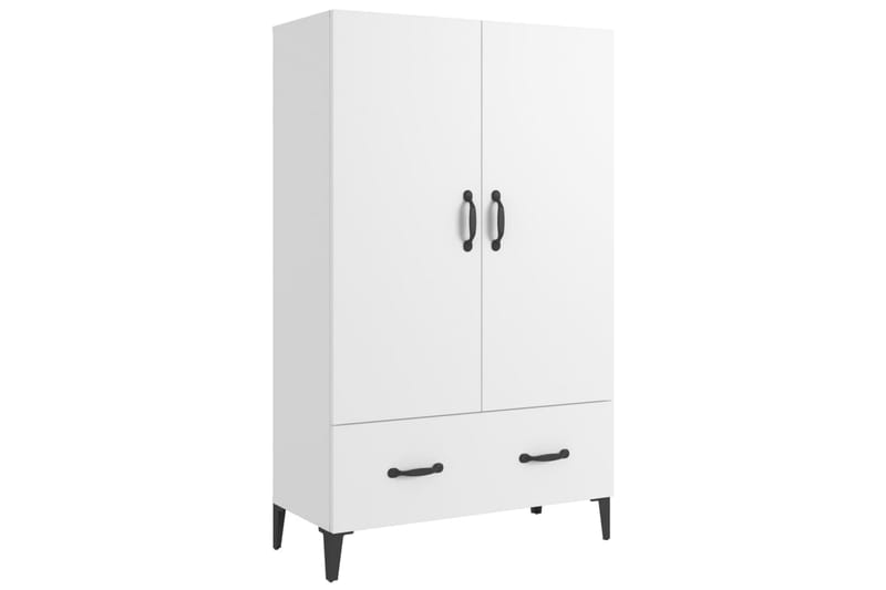 beBasic Highboard hvit 70x31x115 cm konstruert tre - Hvit - Oppbevaring - Skap - Oppbevaringsskap