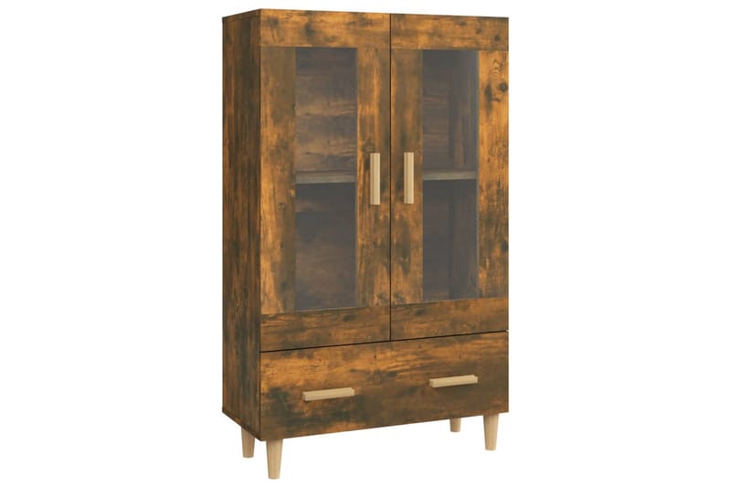 beBasic Highboard røkt eik 70x31x115 cm konstruert tre - Brun - Oppbevaring - Skap - Oppbevaringsskap