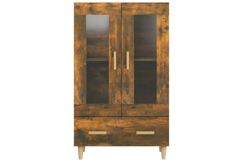 beBasic Highboard røkt eik 70x31x115 cm konstruert tre - Brun - Oppbevaring - Skap - Oppbevaringsskap