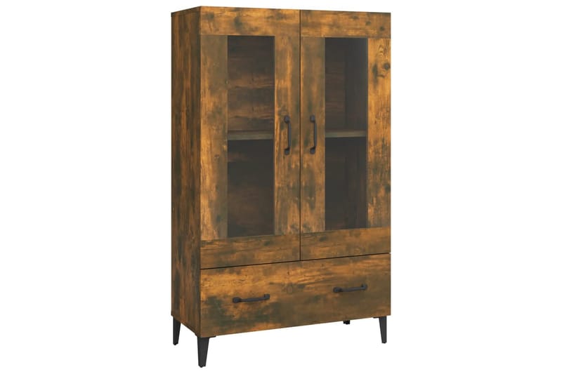 beBasic Highboard røkt eik 70x31x115 cm konstruert tre - Brun - Oppbevaring - Skap - Oppbevaringsskap