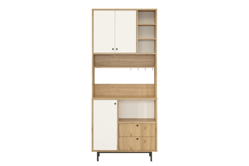 Donae Highboard - Eik/Hvit - Oppbevaring - Skap - Oppbevaringsskap