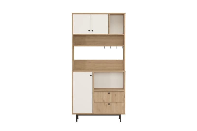 Donae Highboard - Eik/Hvit - Oppbevaring - Skap - Oppbevaringsskap