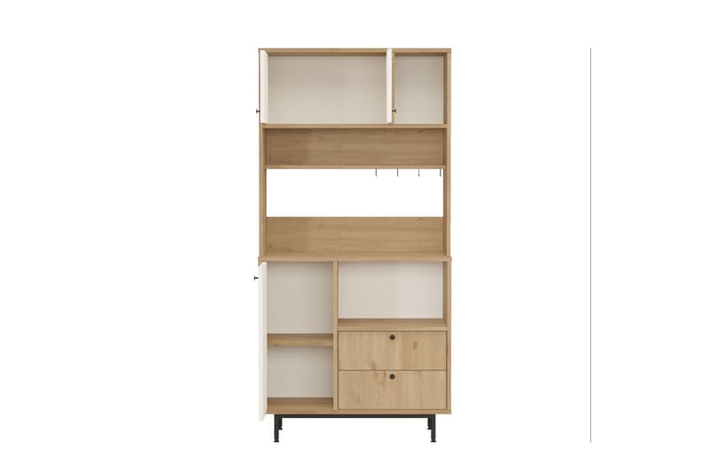 Donae Highboard - Eik/Hvit - Oppbevaring - Skap - Oppbevaringsskap